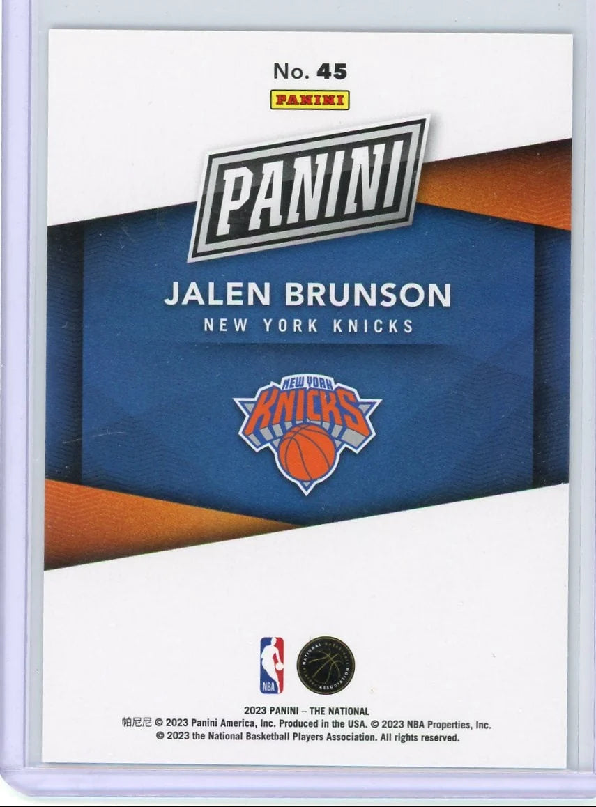 Jalen Brunson 2023 Panini The National #'d 135/199