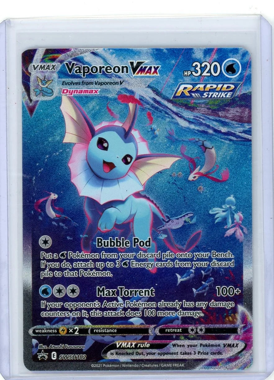 Vaporeon Vmax Pokémon Sword & Shield Black Star Promo #SWSH182