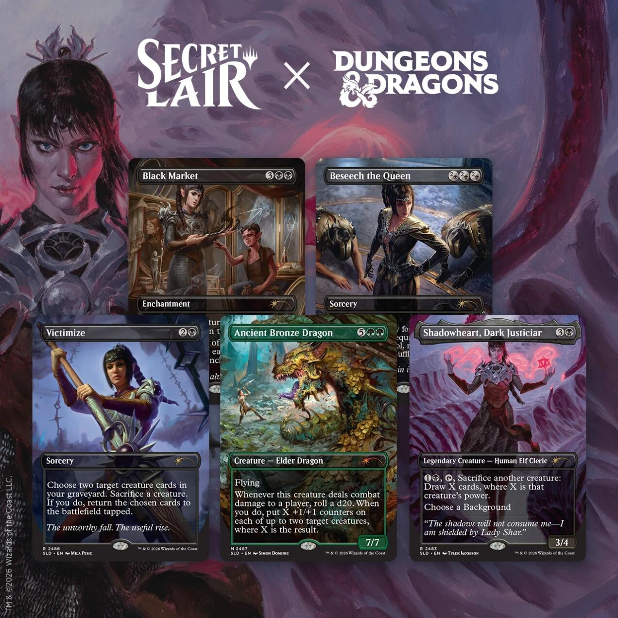 Secret Lair Drop: Secret Lair x Dungeons & Dragons: Shadowheart's Devotion - Non-Foil Edition