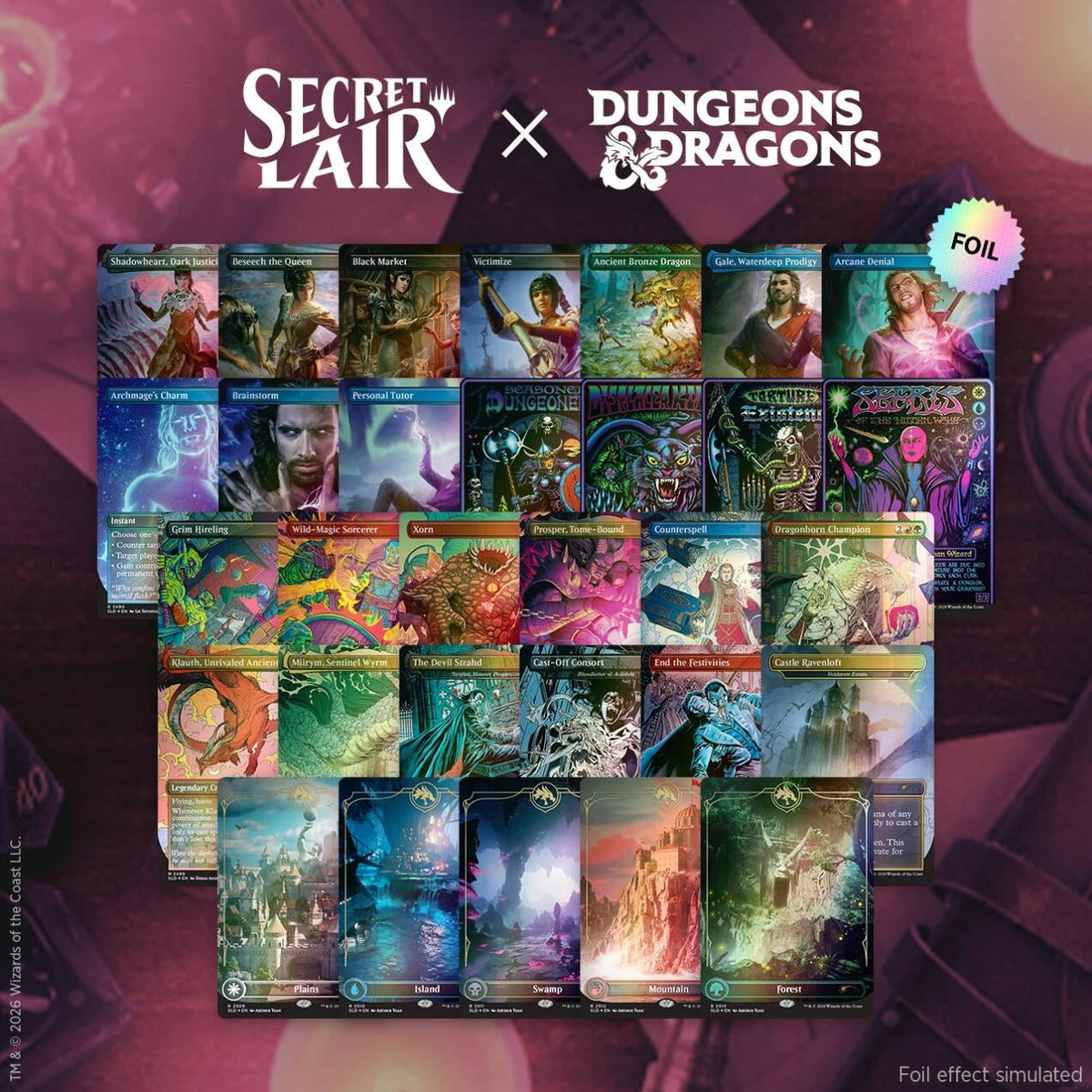 Secret Lair Drop: Roll for Initiative Superdrop: The Chromatic Dragon's Hoard Foil Bundle