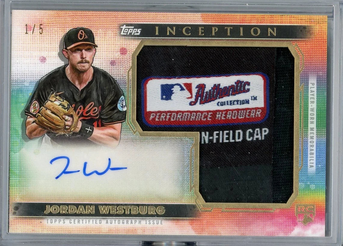 Jordan Westburg 2024 Topps Inception RPA Jumbo Hat Patch #'d 1/5