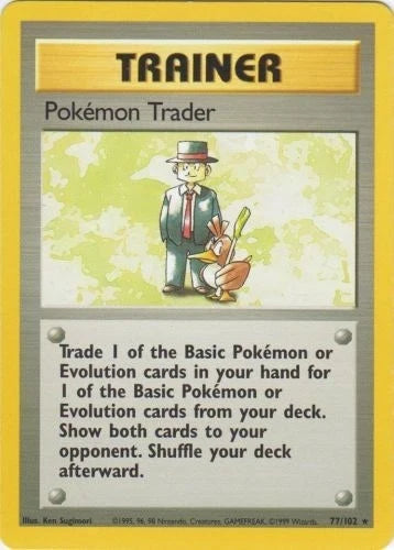 Pokemon Trader (077/102) (Base Set) (BS)