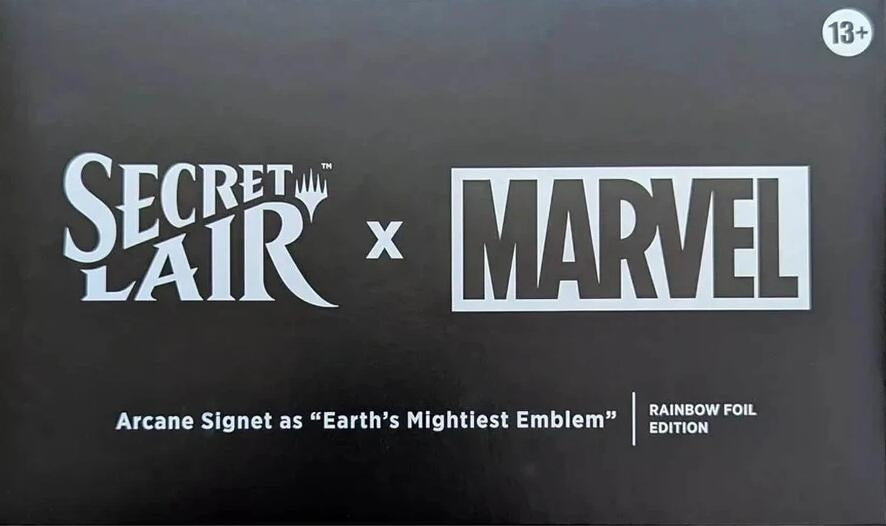 Secret Lair x Marvel: Arcane Signet as "Earth's Mightiest Emblem" - Rainbow Foil Edition