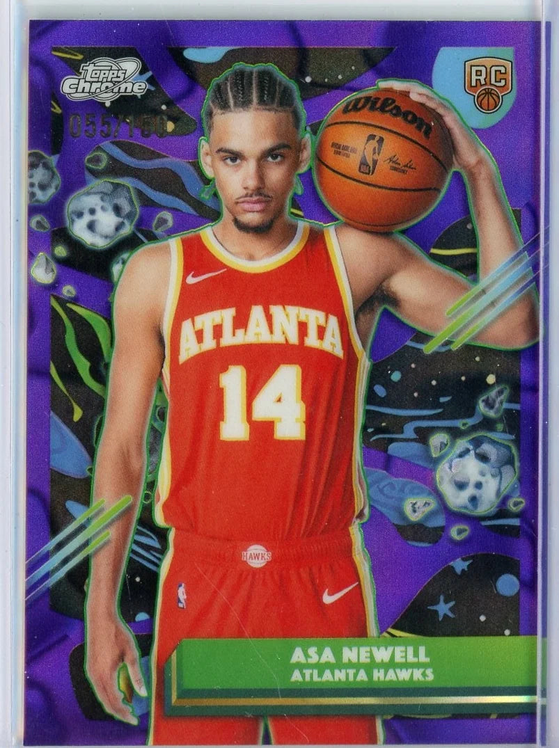2025-2026 Asa Newell Topps Cosmic Chrome #87 Purple /150