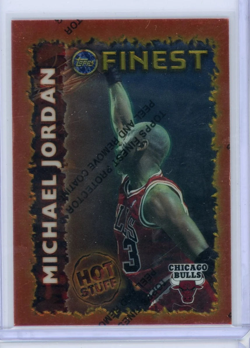 Michael Jordan 1995-96 Topps Finest Hot Stuff W/Peel