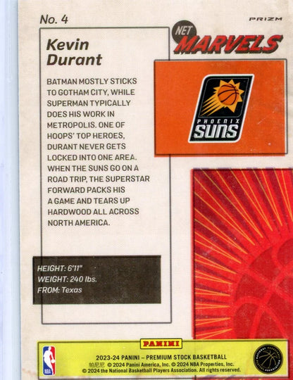 Kevin Durant 2023-24 Panini Premium Stock Retro Net Marvels (Copy)