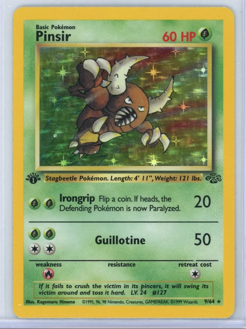 Pinsir Pokémon 1st Edition Jungle Holo #9/64