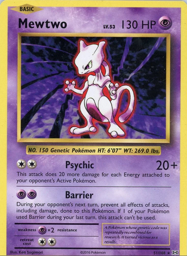 Mewtwo Pokémon Evolutions #51/108