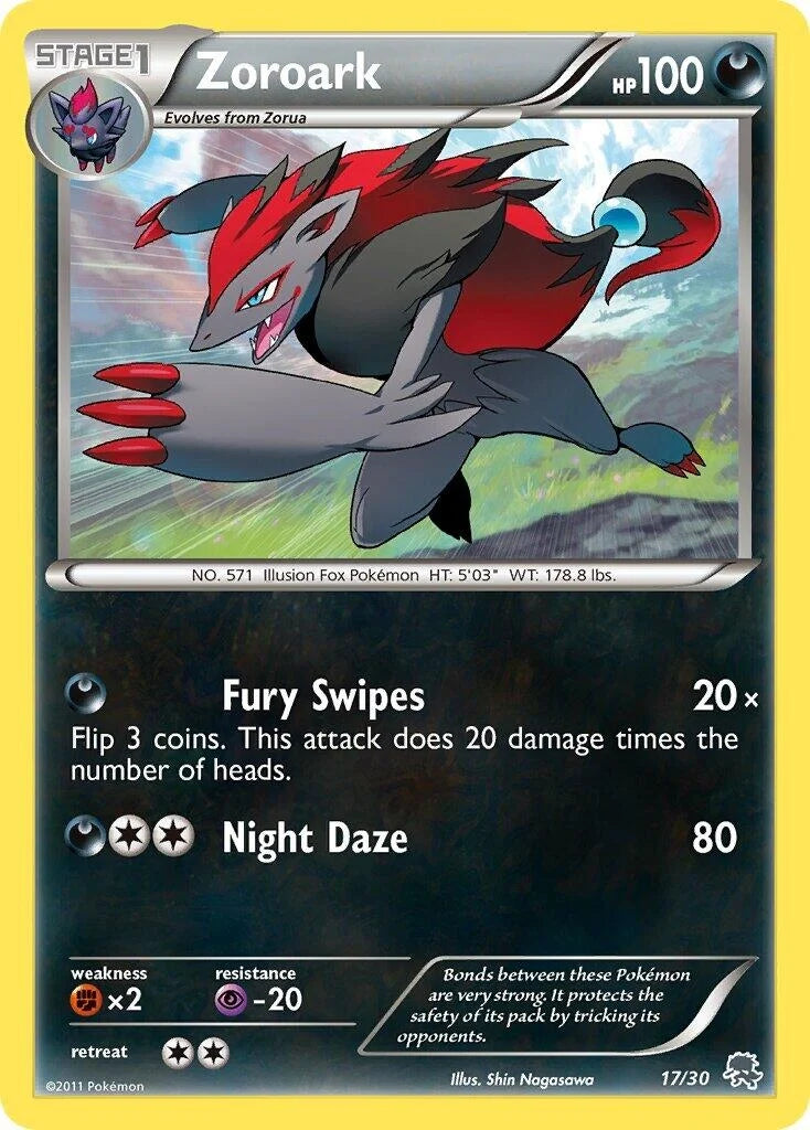 Zoroark (#17 Non-Holo) (17/30) (BW Trainer Kit: Excadrill & Zoroark) (BLW)