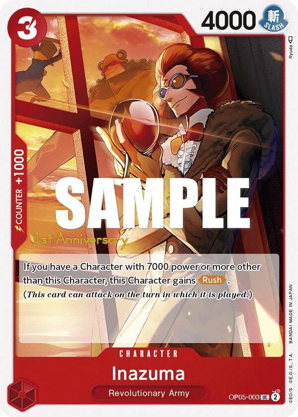 Inazuma (OP05-003) (Awakening of the New Era: 1st Anniversary Tournament Cards) (OP05 ANN)