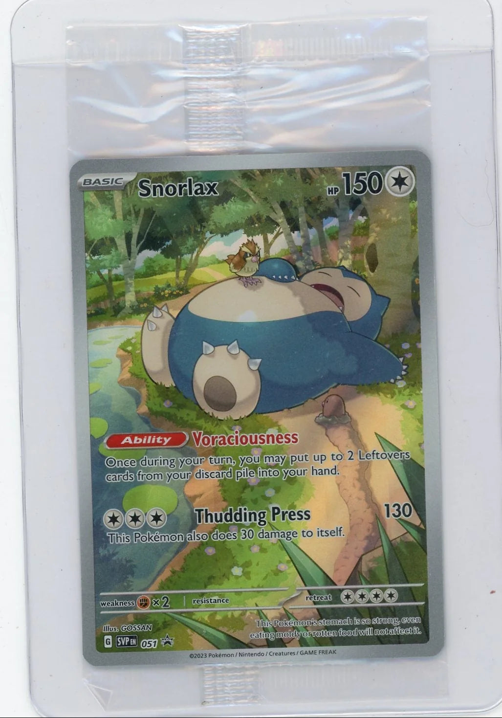 Snorlax Pokémon 151 Black Star Promo #051 (Sealed)