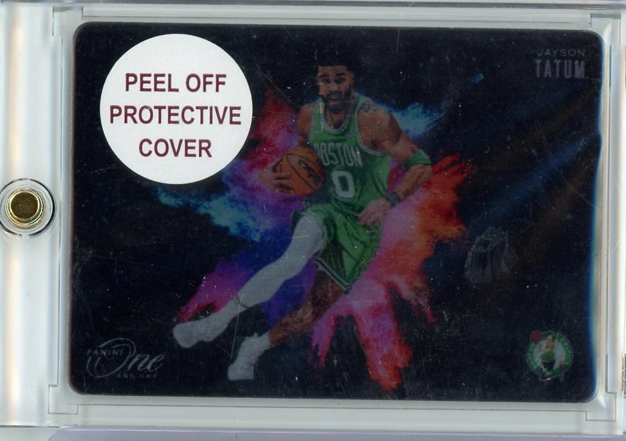Jayson Tatum 2024-25 Panini One and One Color Blast W/Peel