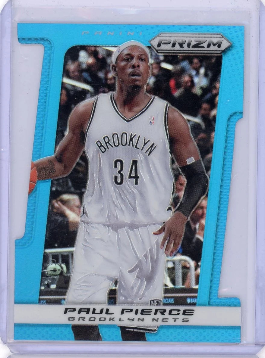 Paul Pierce 2013-14 Panini Prizm light blue prizm die-cut #'d 081/199