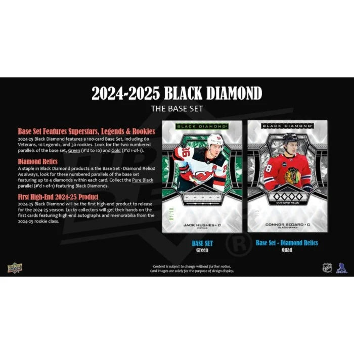 2024-25 Upper Deck Black Diamond Hockey Hobby 10 Box Case