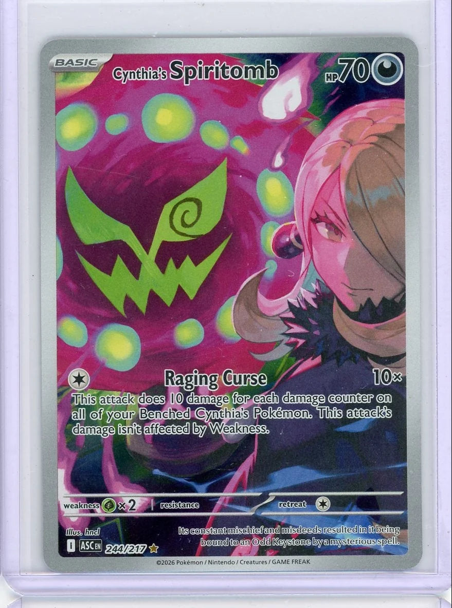 Cynthia's Spiritomb Pokémon Ascended Heroes Illustration Rare #244/217