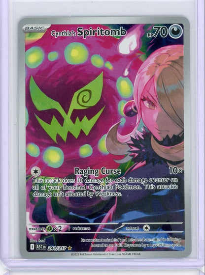 Cynthia's Spiritomb Pokémon Ascended Heroes Illustration Rare #244/217