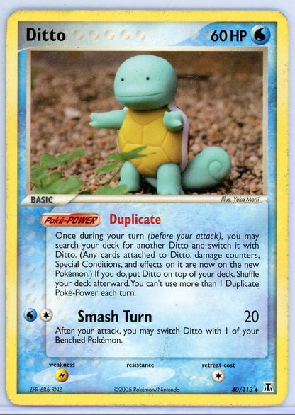 Ditto (Squirtle) 2005 Pokemon Delta Species non holo #40/113 MP