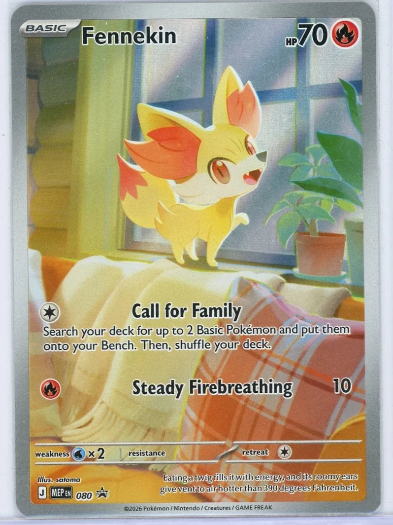 Fennekin Pokémon Mega Evolution Promo Card #080