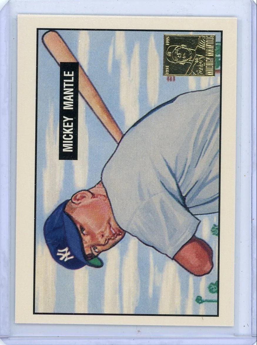 Mickey Mantle 1996 Topps '51 Bowman Reprint