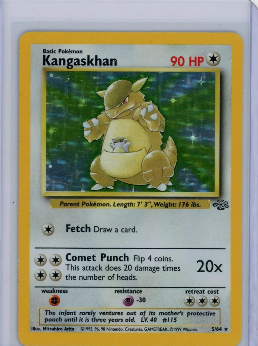 Kangaskhan Pokémon Jungle Holo #5/64
