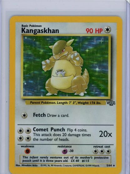 Kangaskhan Pokémon Jungle Holo #5/64