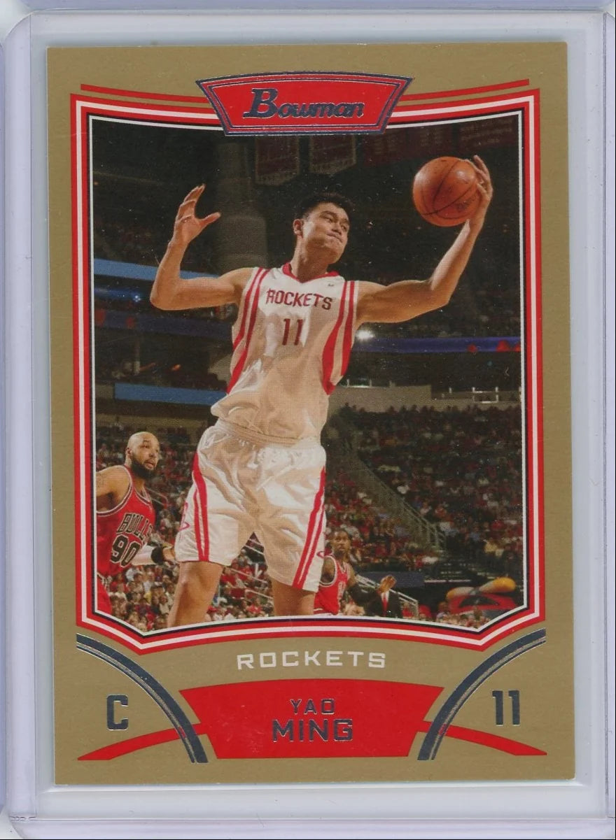 Yao Ming 2008 Bowman gold #'d 30/50
