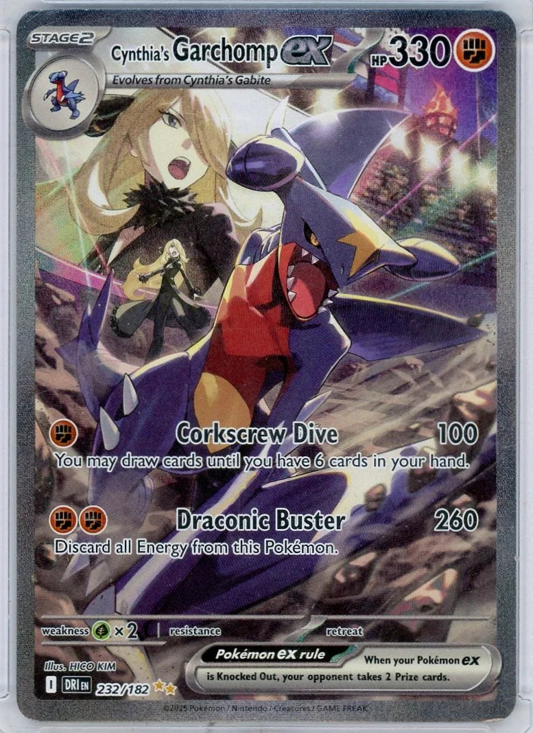 Cynthia's Garchomp ex Pokémon Destined Rivals SIR #232/182
