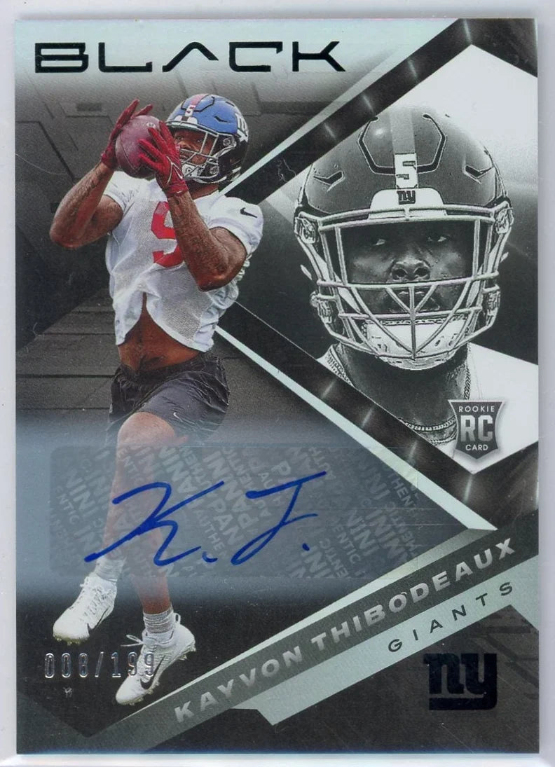 Kayvon Thibodeaux 2022 Panini Black autograph #'d 008/199
