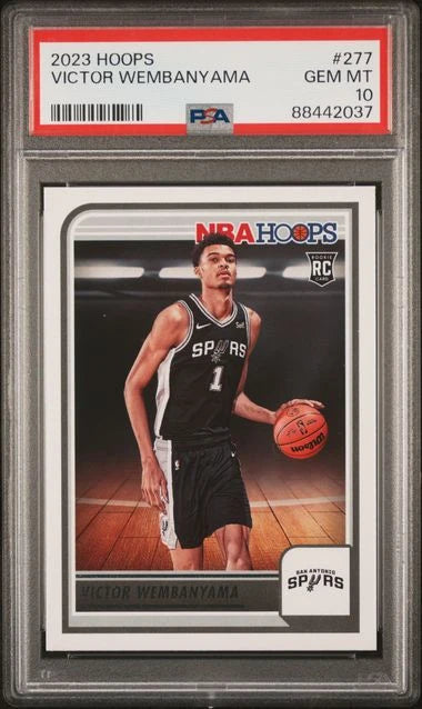 Victor Wembanyama 2023-24 Panini NBA Hoops RC PSA 10