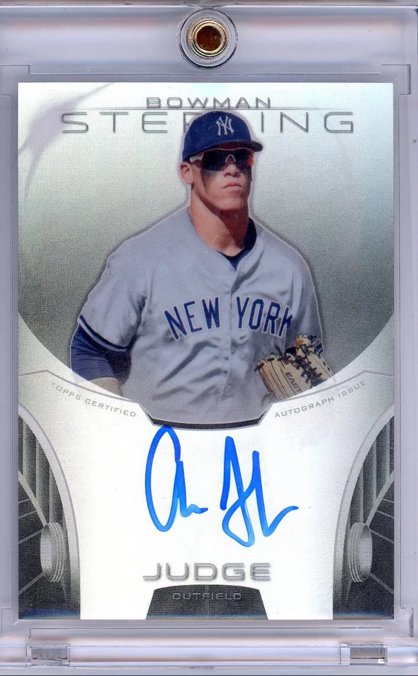 Aaron Judge 2013 Bowman Sterling Prospect Autograph Refractor #'d 081/150