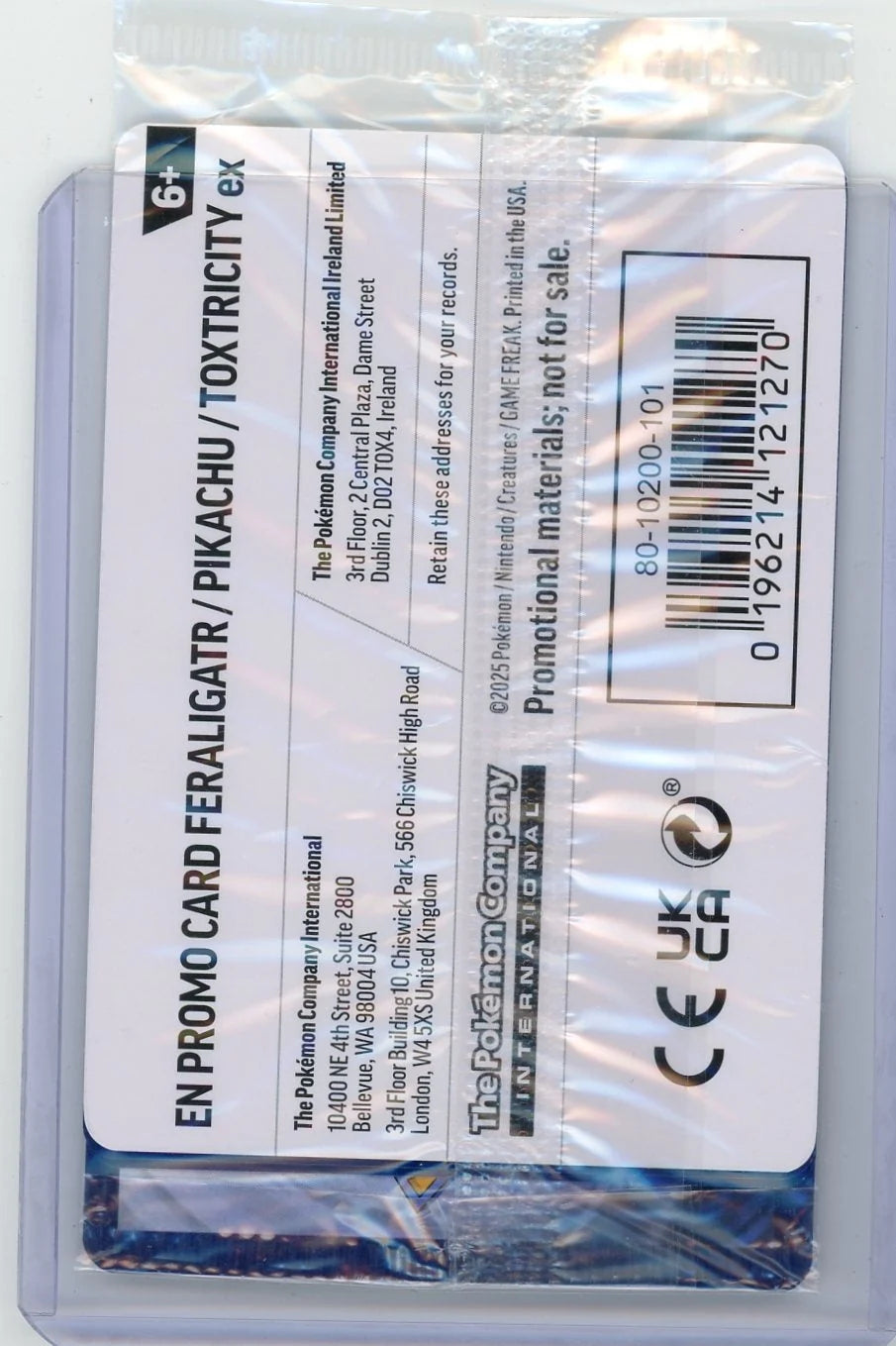 Feraligatr & Pikachu 2025 Pokemon Illustration Contest 2-card promo sealed