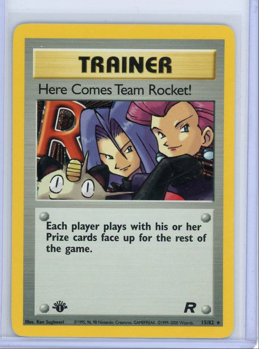 Here Comes Team Rocket 2000 Pokemon Team Rocket 1st Edition holo #71/82 LP