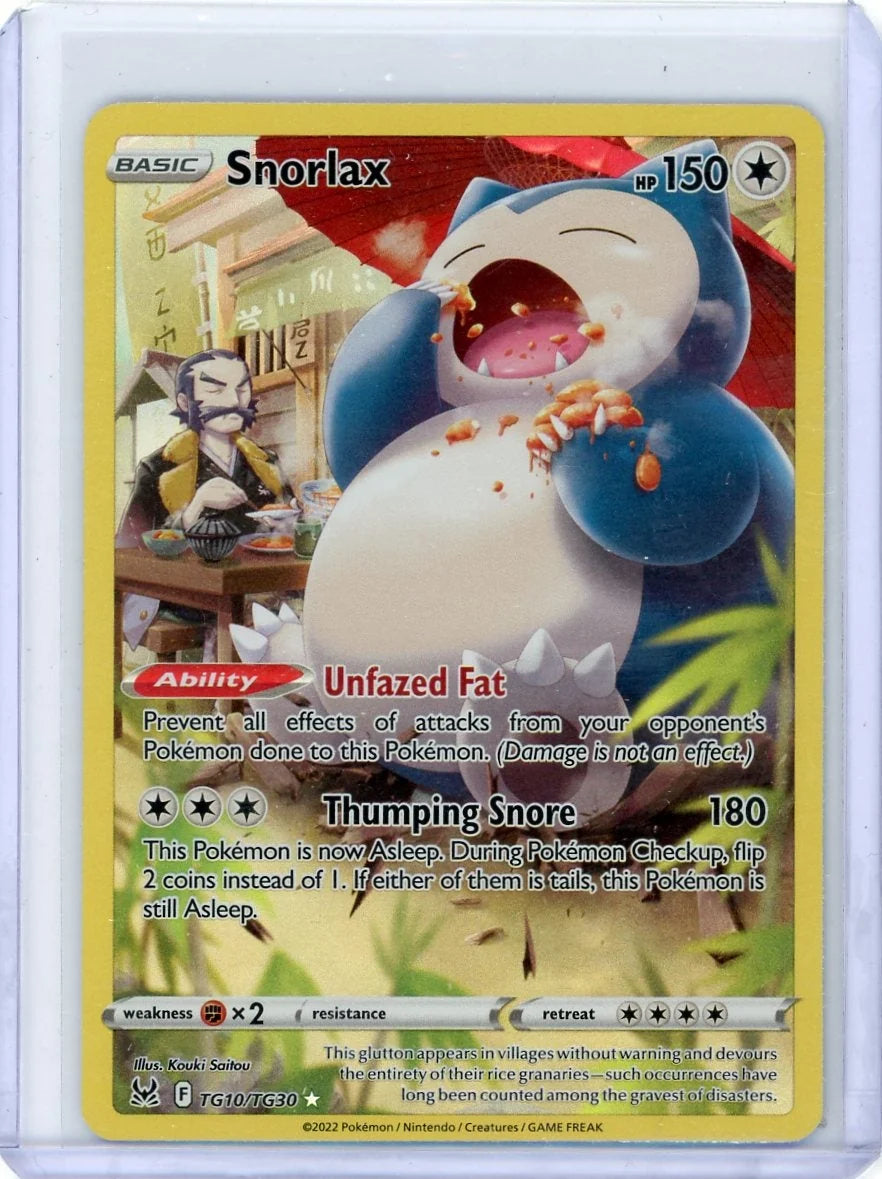 Snorlax Pokémon Lost Origin Trainer Gallery #TG10/TG30