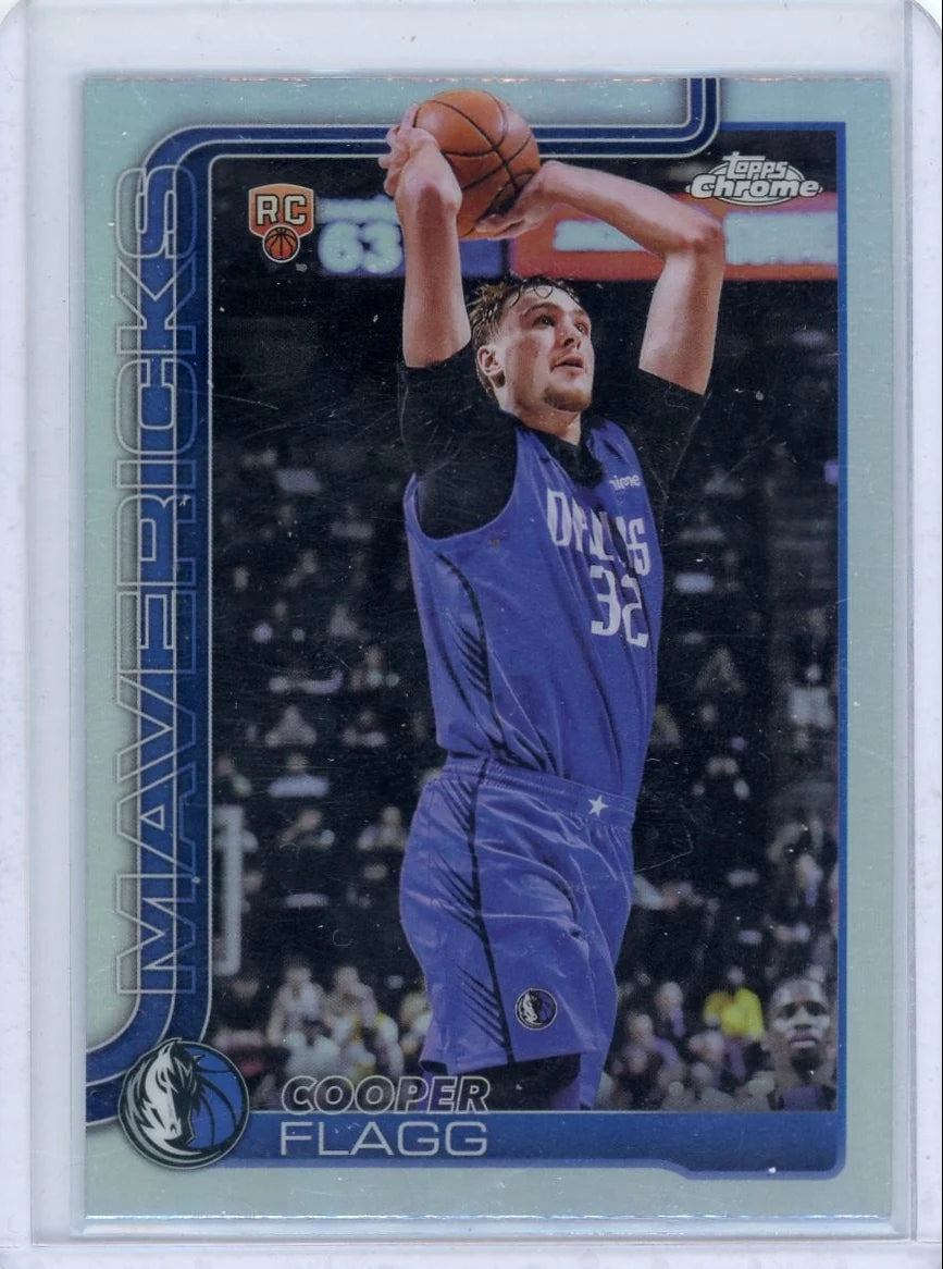 Cooper Flagg 2025 Topps Chrome Refractor RC