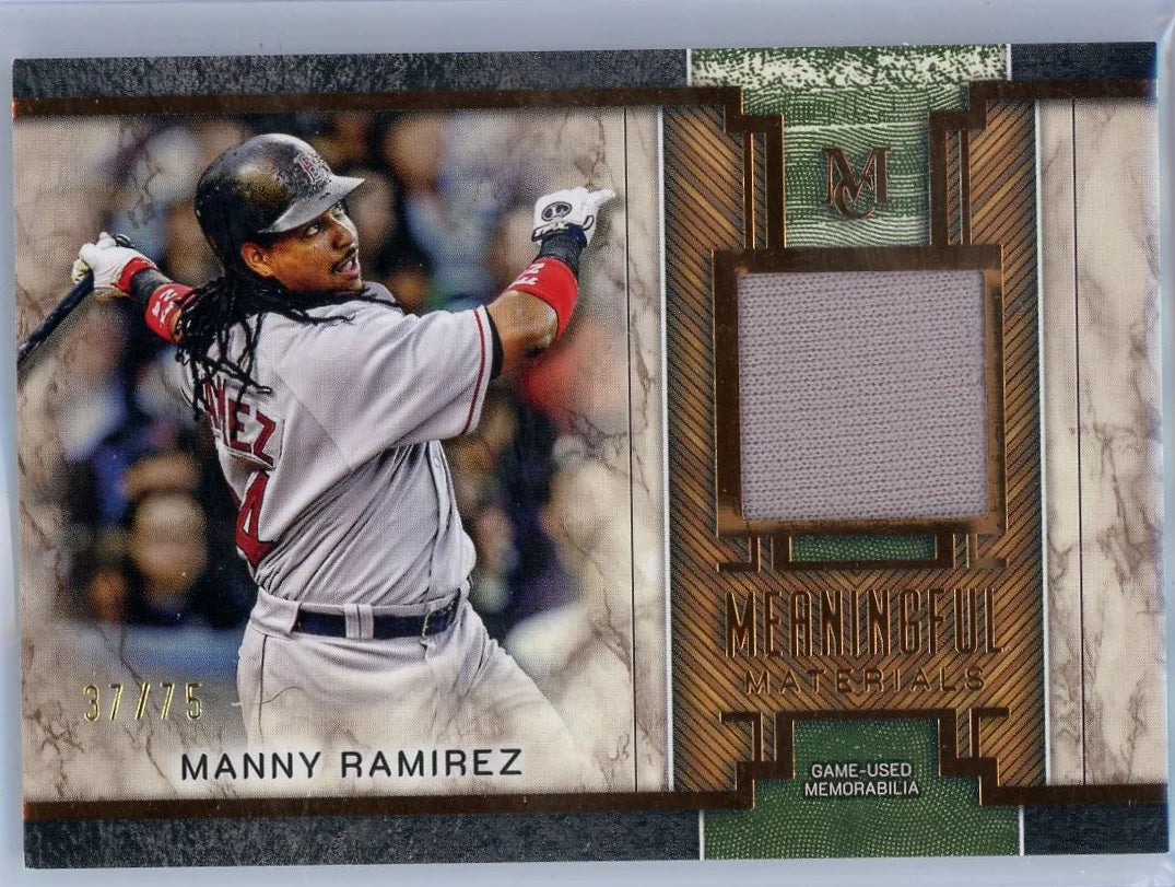 Manny Ramirez 2025 Topps Museum Collection Meaningful Materials #'d 37/75
