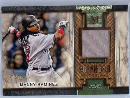 Manny Ramirez 2025 Topps Museum Collection Meaningful Materials #'d 37/75