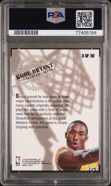 Kobe Bryant 1996 NBA Hoops Rookie PSA 9