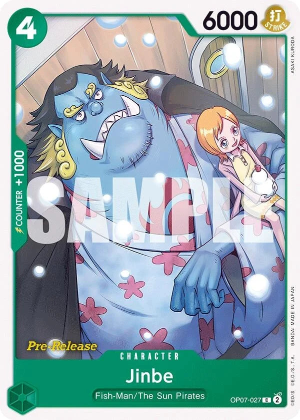 Jinbe (027) (OP07-027) (500 Years in the Future Pre-Release Cards) (OP07 PRE)