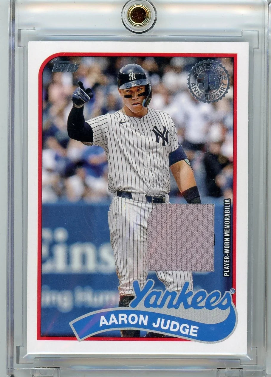 Aaron Judge 2024 Topps Update Series 1989 35th Anniversary Jersey Relic