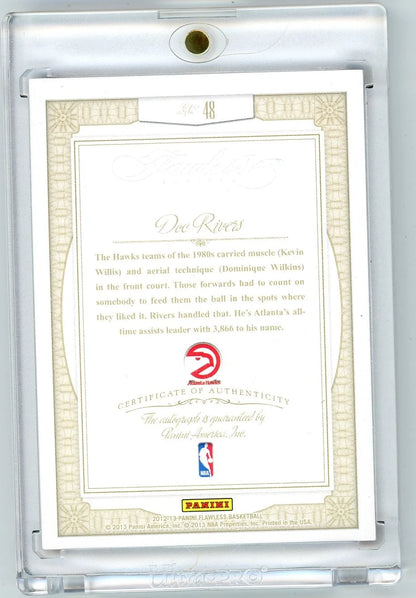 Doc Rivers 2012-13 Panini Flawless Greats Autograph Ruby #'d 12/15