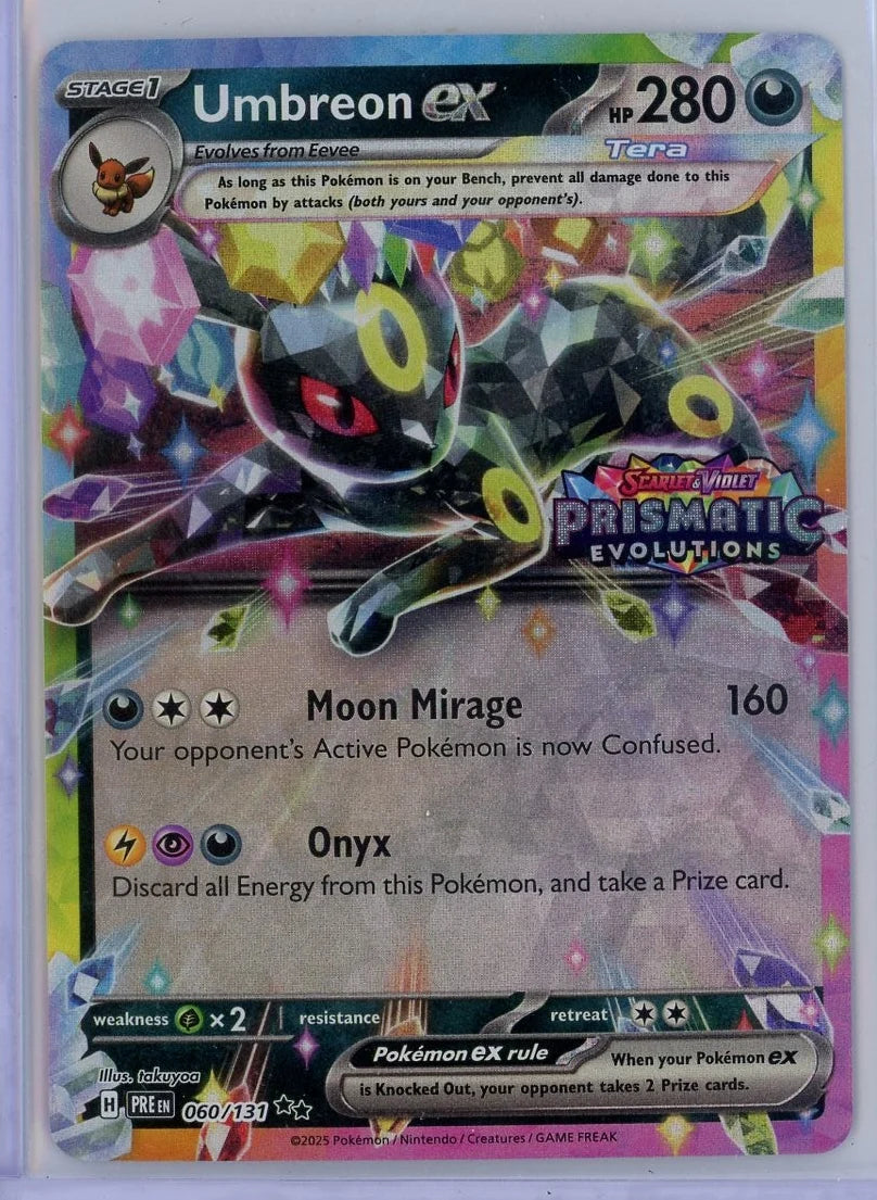 Umbreon EX Pokémon Prismatic Evolutions #060/131 (STAMP)