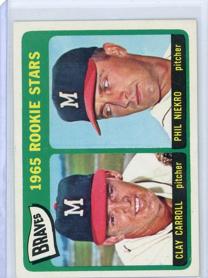 Phil Niekro Clay Carroll 1965 Topps Rookie Stars #461
