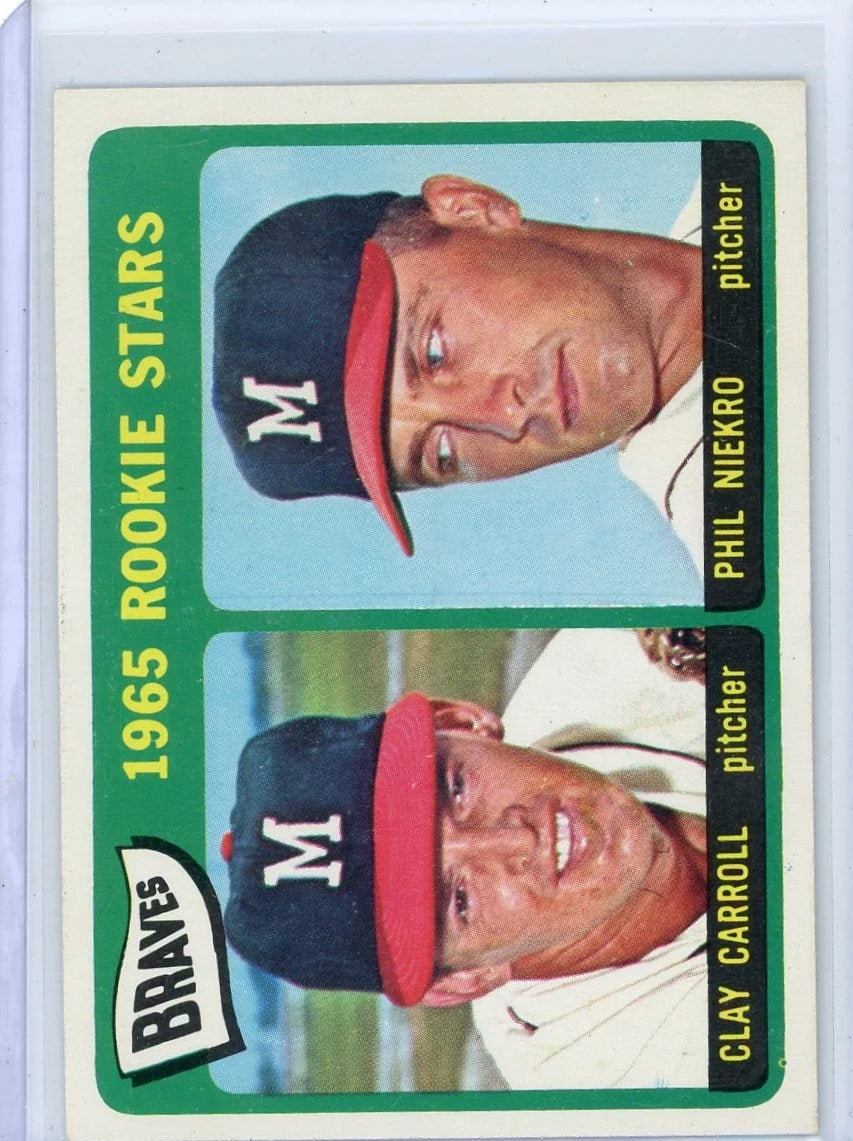 Phil Niekro Clay Carroll 1965 Topps Rookie Stars #461