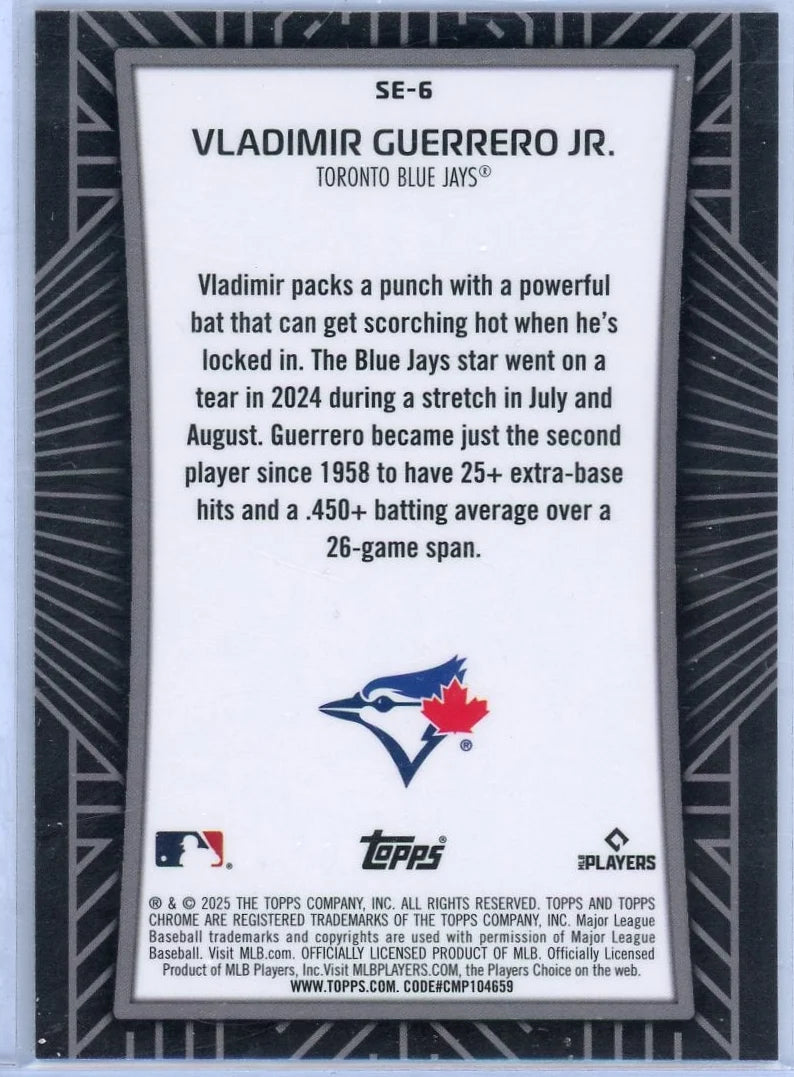 Vladimir Guerrero Jr. 2025 Topps Chrome Shadow Etch