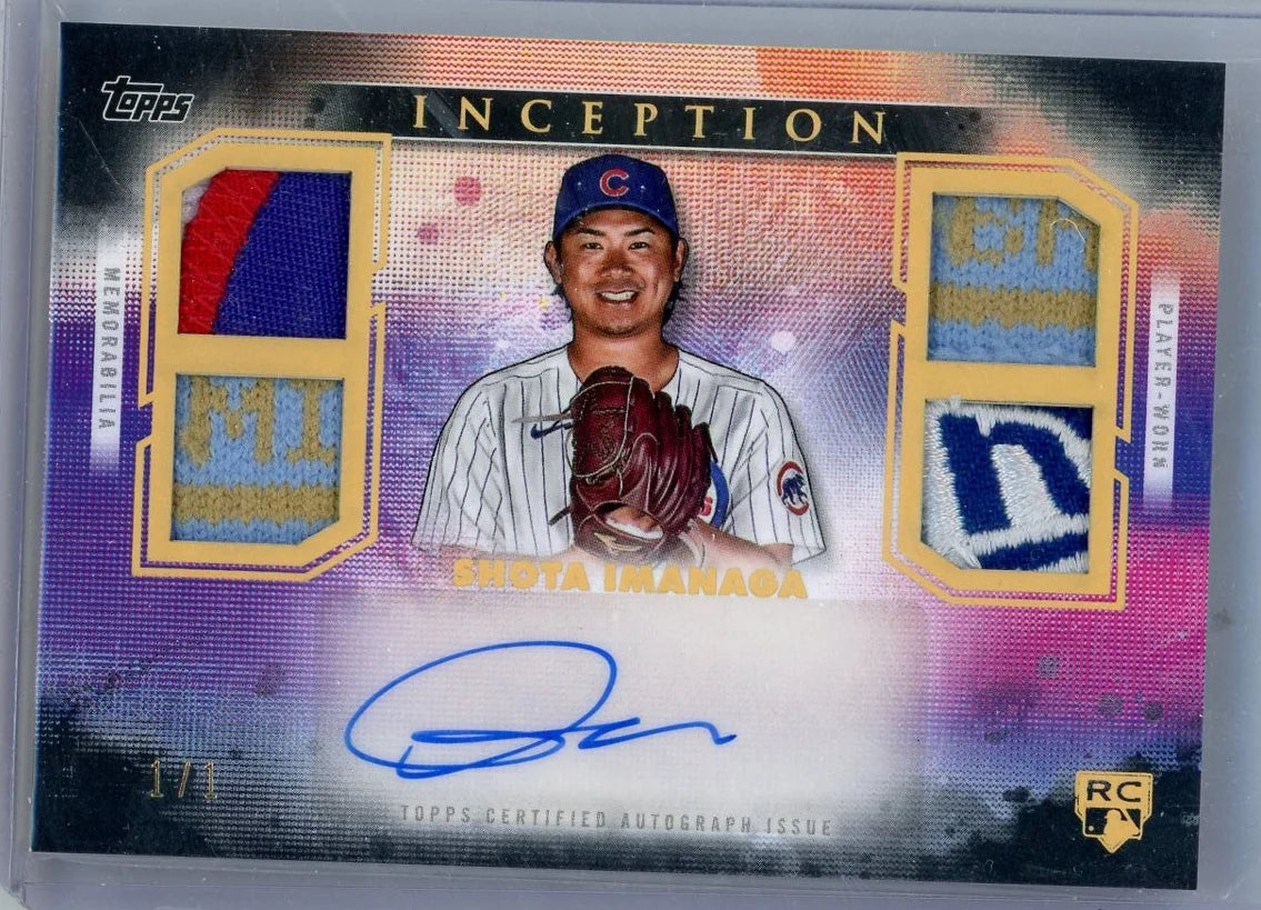 Shota Imanaga 2024 Topps Inception RPA #'d 1/1