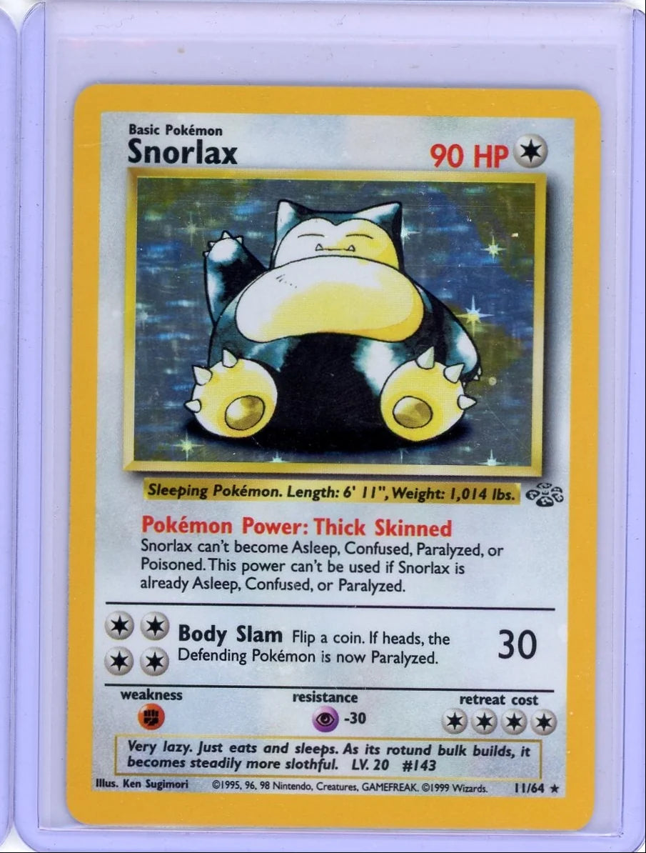 Snorlax 1999 Pokémon Jungle holo #11/64
