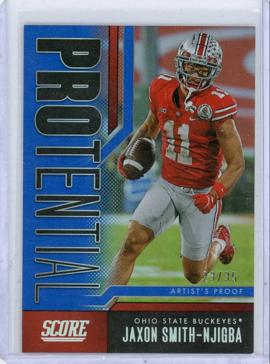 Jaxon Smith-Njigba 2023 Panini Score Protential blue #'d 23/35