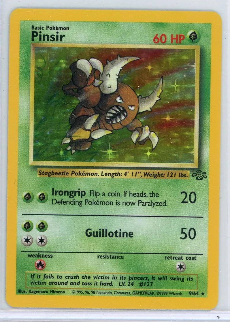 Pinsir 1999 Pokemon Jungle holo #9/64 LP