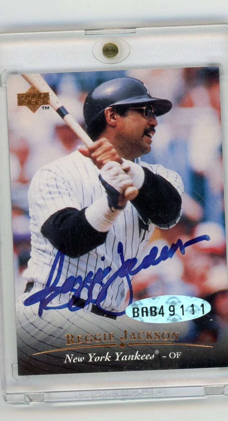Reggie Jackson 1995 Yankees Upper Deck Authentic Autograph #AC1