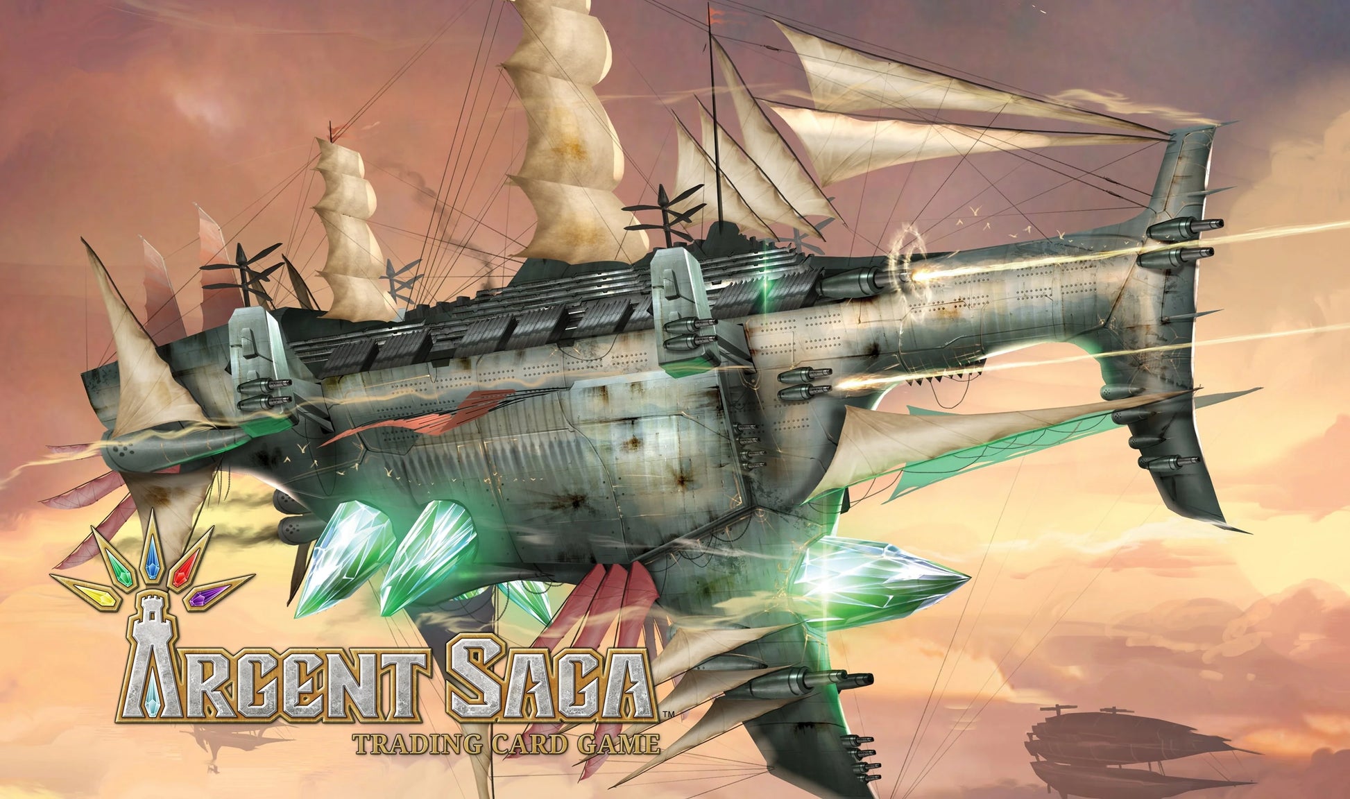 Argent Saga TCG Rubber Playmat - Skytree Battle Cruiser